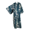 Yukata "Fleurs de pruniers" vert fôret