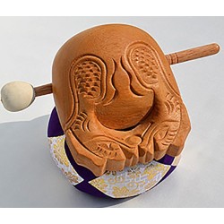 Mokugyo tambour 18 cm, pour rythmer le chant des sutras