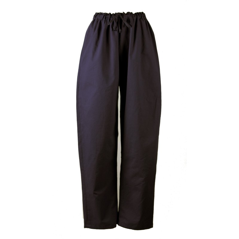 Pantalon marron nuit coton solide