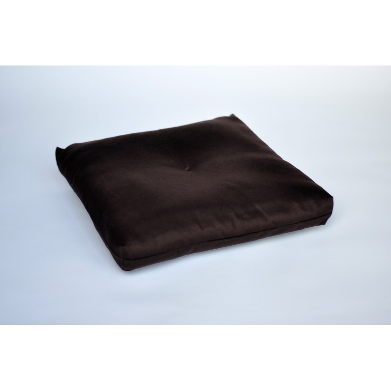 coussin de méditation marron pour zafu