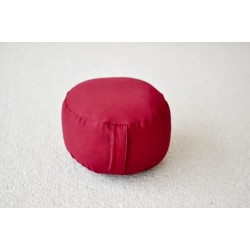 zafu de voyage en épeautre bio, rouge
