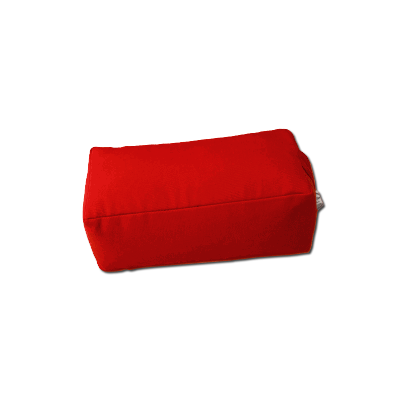 coussin de méditation rectangulaire épautre rouge