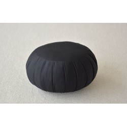 Zafu haut 22 cm, noir coussin de méditation