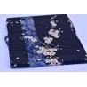 Kimono Yukata "Fleurs de pruniers" bleu nuit