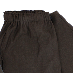 Ensemble Samue coton marron nuit, veste et pantalon