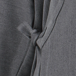 Veste samue gris anthracite en laine et viscose