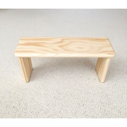 Banc de méditation en bois de pin massif