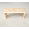Banc de méditation en bois de pin massif