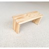 Banc de méditation en bois de pin massif