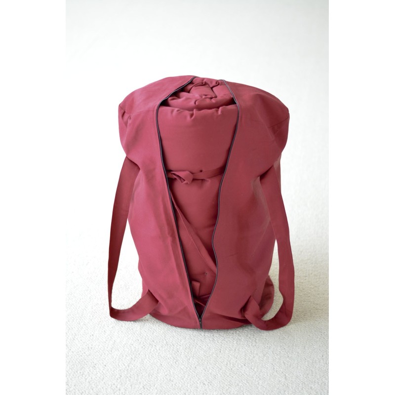 Futon de massage Shiatsu avec sac bordeaux