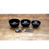 Set de 3 bols avec couverts - repas zen