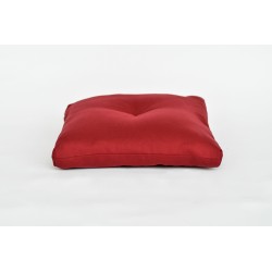 Coussin bordeaux pour réhausser le zafu