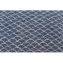Zafu standard kapok Petit Koï, tissu japonais