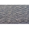 zafu et zafuton Grand Koï, noir, tissu japonais