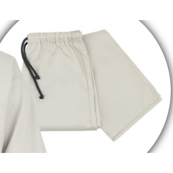 Ensemble samue Nuage fleur marine, 100 % coton, gris