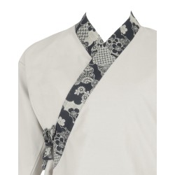 Ensemble samue Nuage fleur marine, 100 % coton, gris