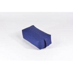 Zafu rectangulaire (épeautre) bleu