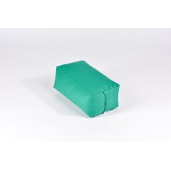 Zafu rectangulaire (épeautre) vert émeraude