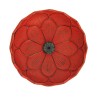 Brûle encens Fleur de lotus, en fonte du Japon, rouge