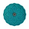 Brûle encens Fleur de lotus, en fonte du Japon, bleu turquoise