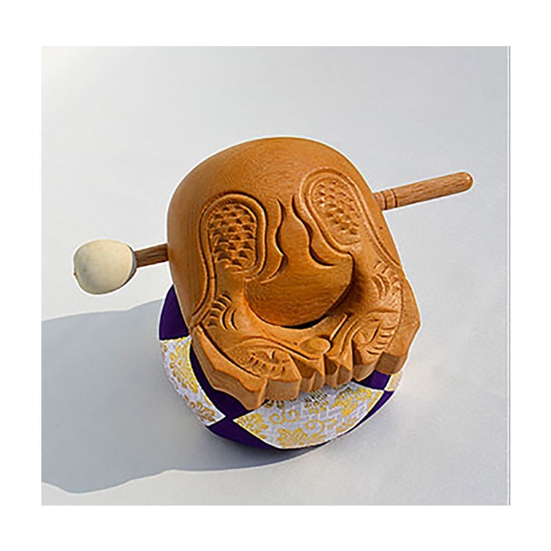 Mokugyo petit tambour 13cm, pour rythmer les chants et sutras
