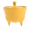 Brûle encens bol en fonte du Japon, jaune