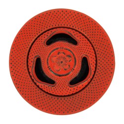 Brûle encens fleur de cerisier en fonte, rouge