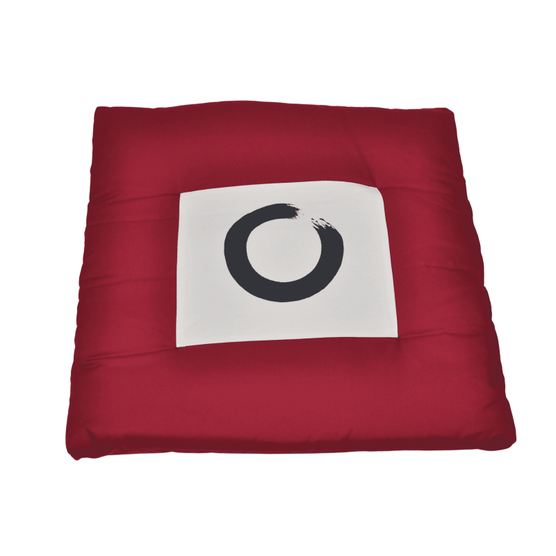 Zafuton épais à imprimé Enso