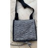 Sac pochette noir personnalisé tissu japonais Grand Koi