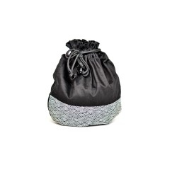 Sac à zafu Grand koï noir personnalisé avec tissu japonais