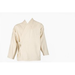 Veste samue coton bio écrue