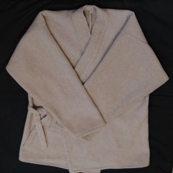 Veste samue hiver, écrue