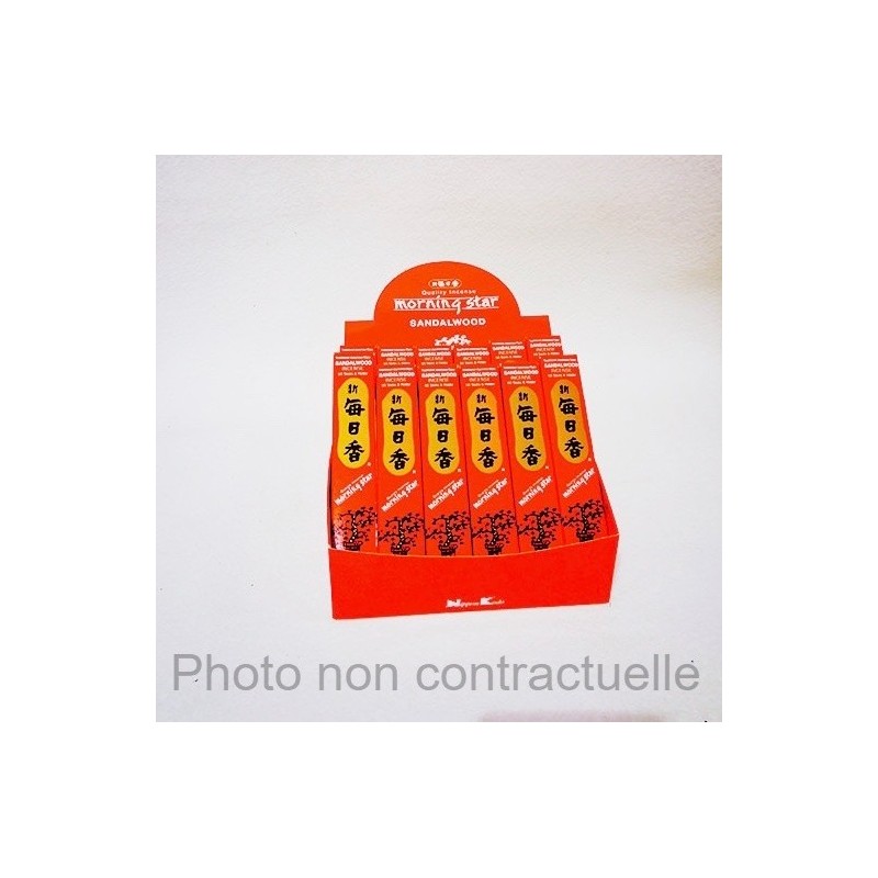 Morning star - Lot de 12 boîtes, pour la méditation, les dojos, les temples, la maison