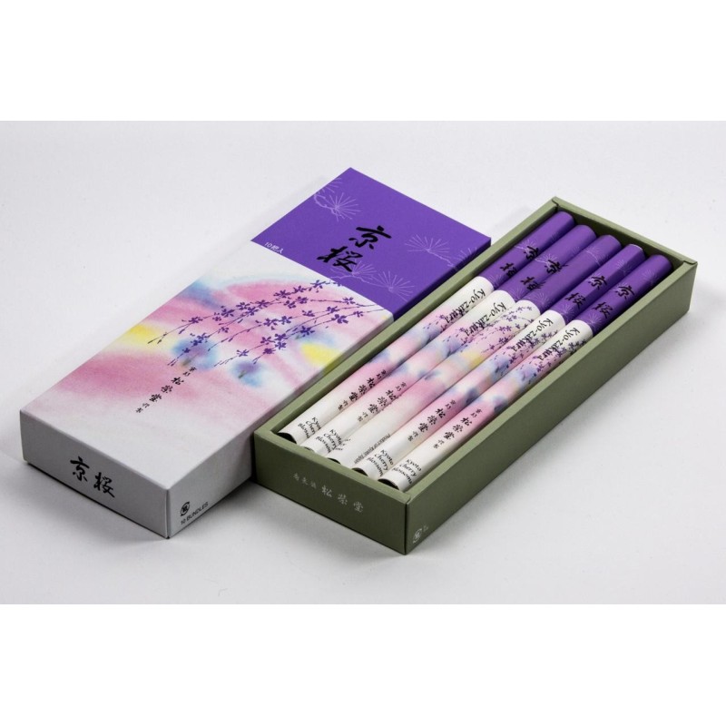 Encens Kyozakura Fleurs de Cerisier de Kyoto - Boîte de 10 rouleaux