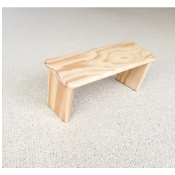 Banc de méditation pliable en pin massif