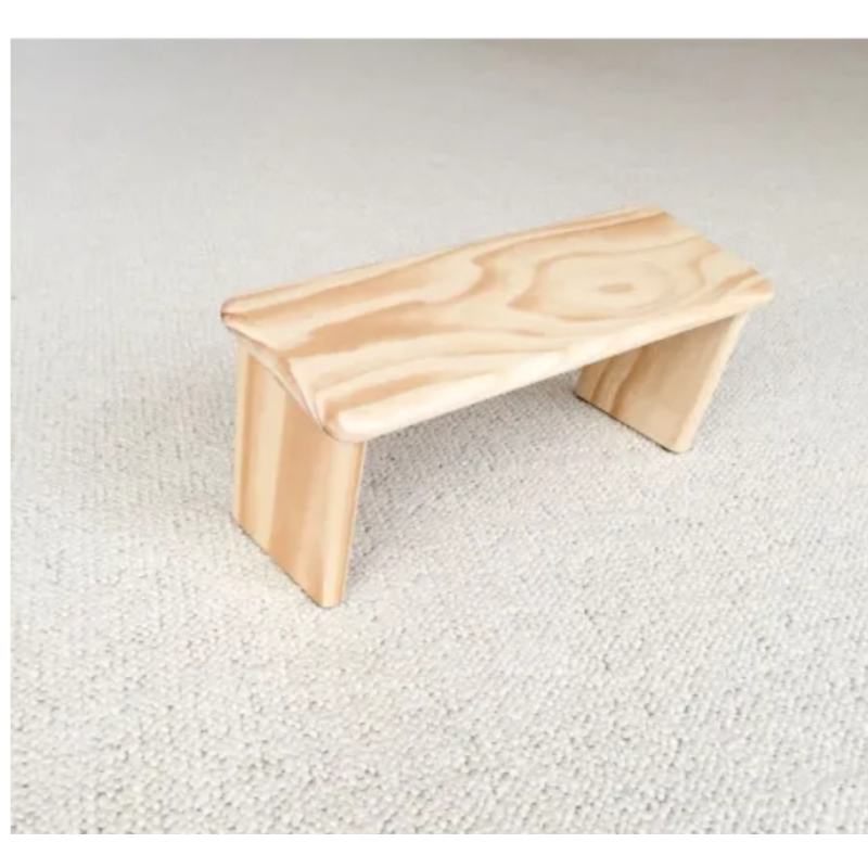 Banc de méditation pliable en pin massif