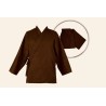 Ensemble samue classique coton solide, marron Ensemble samue classique coton solide, marron