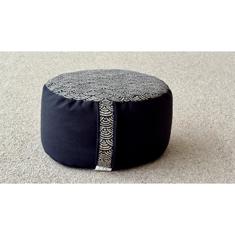 Zafu épeautre nuit de Chine tissu Grand Koi