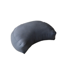 Zafu kapok demi-lune gris foncé