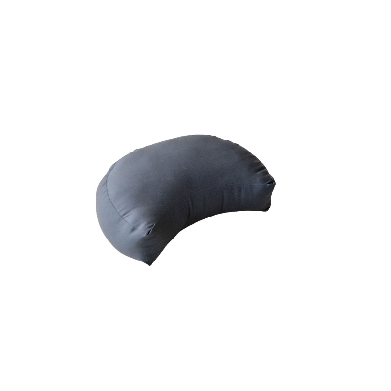 Zafu kapok demi-lune gris foncé