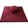zafu et zafuton bordeaux pour la méditation