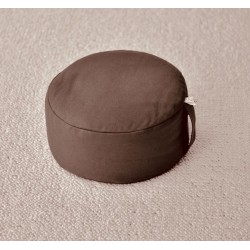 zafu rempli d'épeautre bio, pour une posture stable et ferme