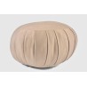 Zafu standard beige sable, coussin de méditation traditionnel en kapok