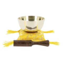 Bol chantant tibétain 8 cm pour les séances de méditation ou yoga.