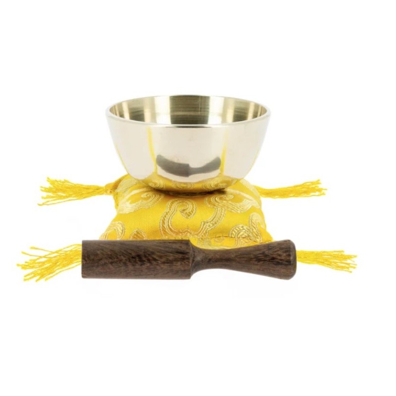 Bol chantant tibétain 8 cm pour les séances de méditation ou yoga.