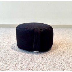 zafu coussin de méditation noir en épeautre bio