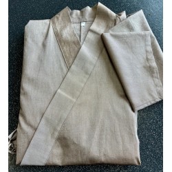 Veste de détente en coton, couleur beige-noisette