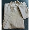 Veste de détente en coton, couleur beige-noisette