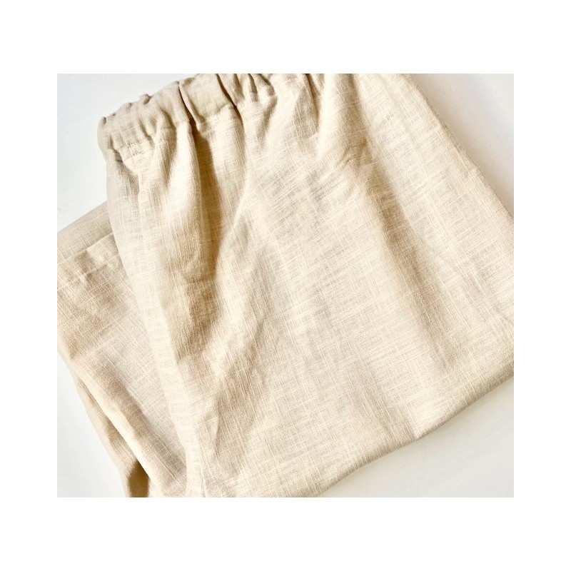 pantalon en fibre végétale ramie, tissu naturel et fluide