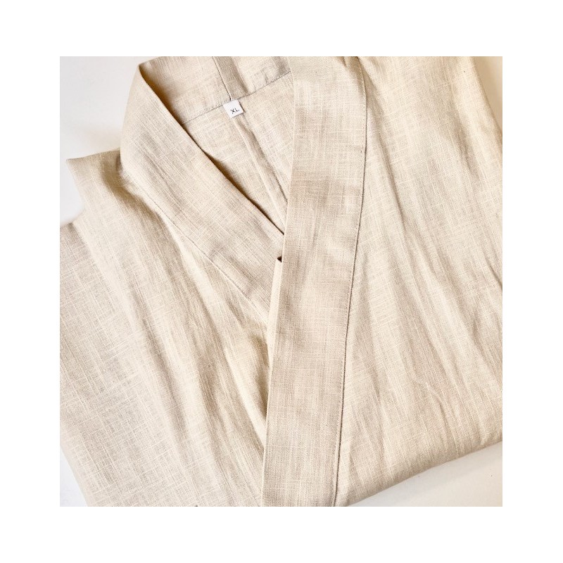 Veste détente fibre végétale ramie, couleur naturelle, tissu respirant et fluide